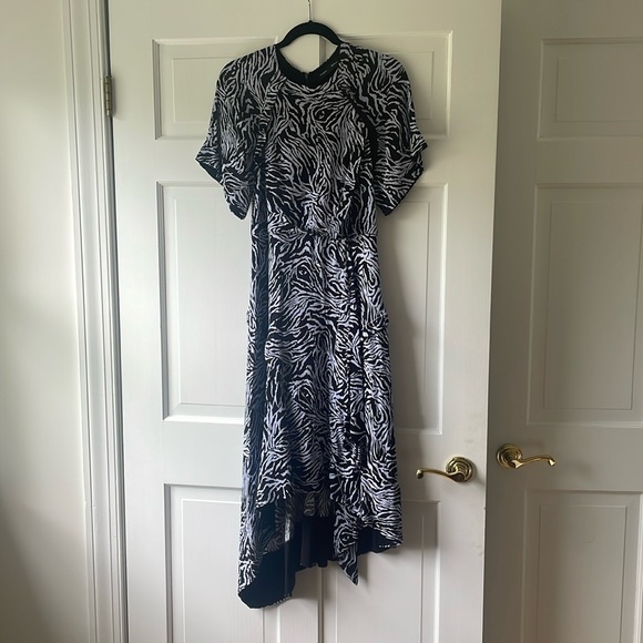 Proenza Schouler lilac zebra print dress - midi - size 6 - Picture 1 of 6